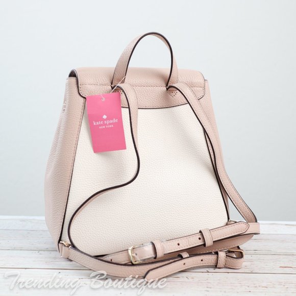 NWT Kate Spade Leila Colorblock Flap Backpack - Picture 9 of 12
